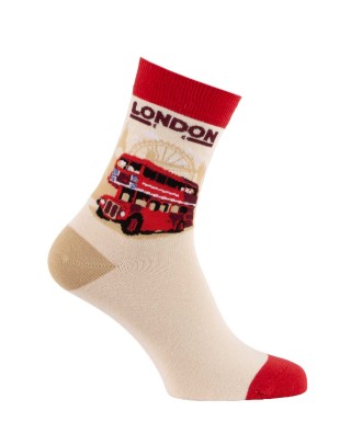 lot 2 paires chaussettes motifs UK anglais London 1