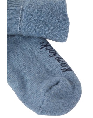 chaussettes hautes épaisses en laine détail bouclette