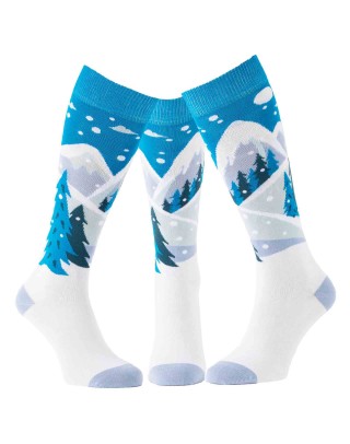 Chaussettes hautes montagnes enneigées trio