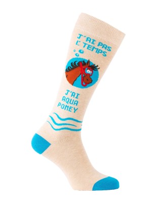 Aqua pony riding socks