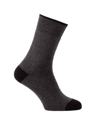 Chaussettes chaudes en coton molletonné gris anthracite