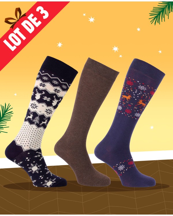 Christmas promotional pack of nordic socks