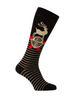 Set of chic Christmas socks with glitter