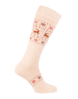 chaussettes genoux enfant nordique Norvège renne