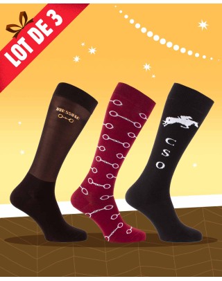 Promotional set of riding socks