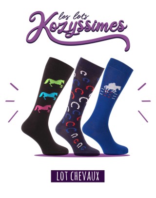 Pack of 3 Horses riding socks | KozySocks
