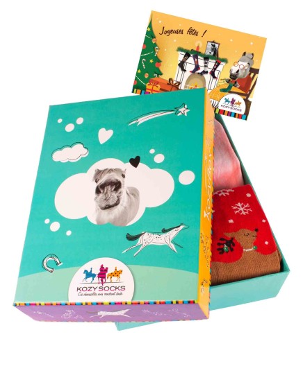 Coffret cadeau chaussettes jusqu'à 6 paires