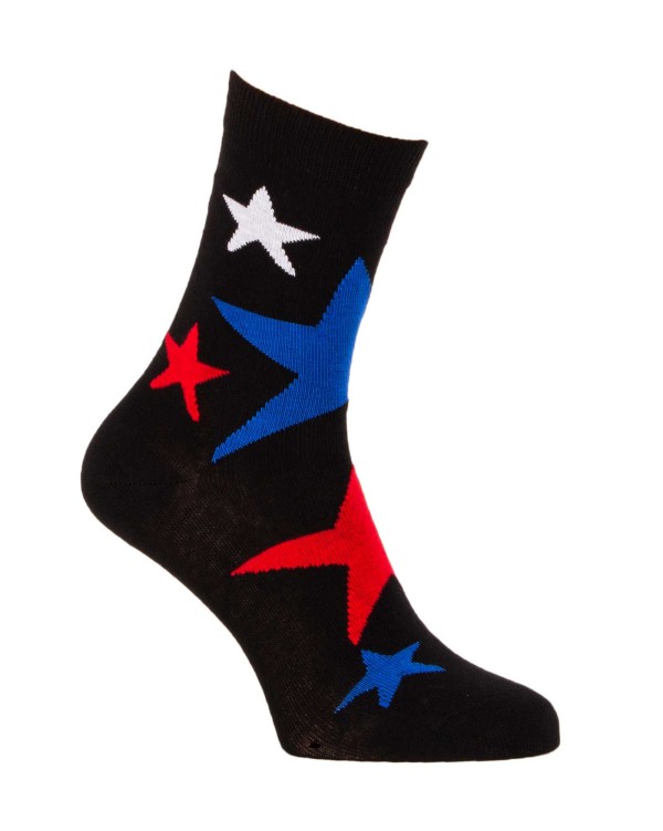 Fancy cotton socks with stars