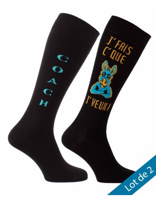 Christmas promotional pack of riding socks for coaches