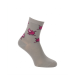 Gris chiné - Fuchsia