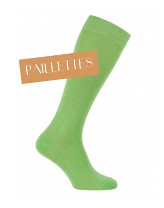 Calze da equitazione tinta unita con paillettes