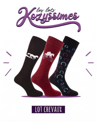 Pack of 3 Horses riding socks | KozySocks