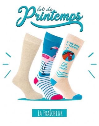 Packs spring-summer: 3 pairs of riding socks