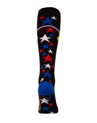 Chaussettes montantes médaille gagnant d'équitation arrière Noir
