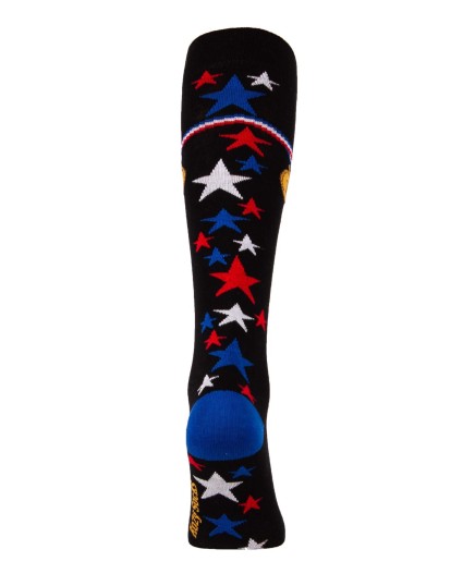 Chaussettes montantes médaille gagnant d'équitation arrière Noir