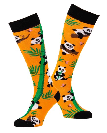 Riding socks with Panda pattern