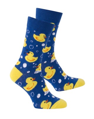 Chaussettes de ville roi avec canards jaunes duo