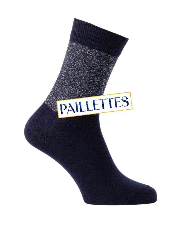 Plain socks with glitter