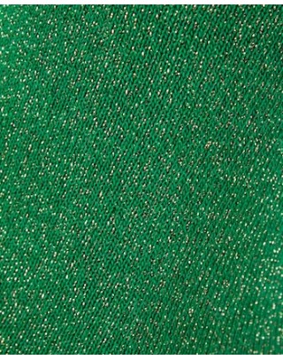 Chaussettes fantaisie vertes à paillettes détail