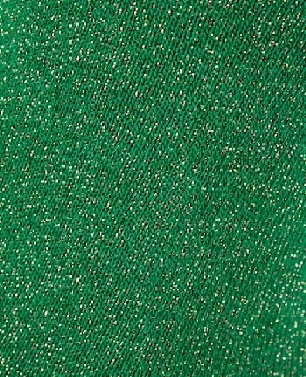 Chaussettes fantaisie vertes à paillettes détail