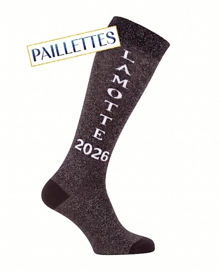 Calze da equitazione Lamotte 2026 con paillettes