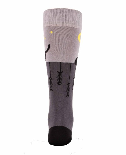 Knee-high socks Midnight cats