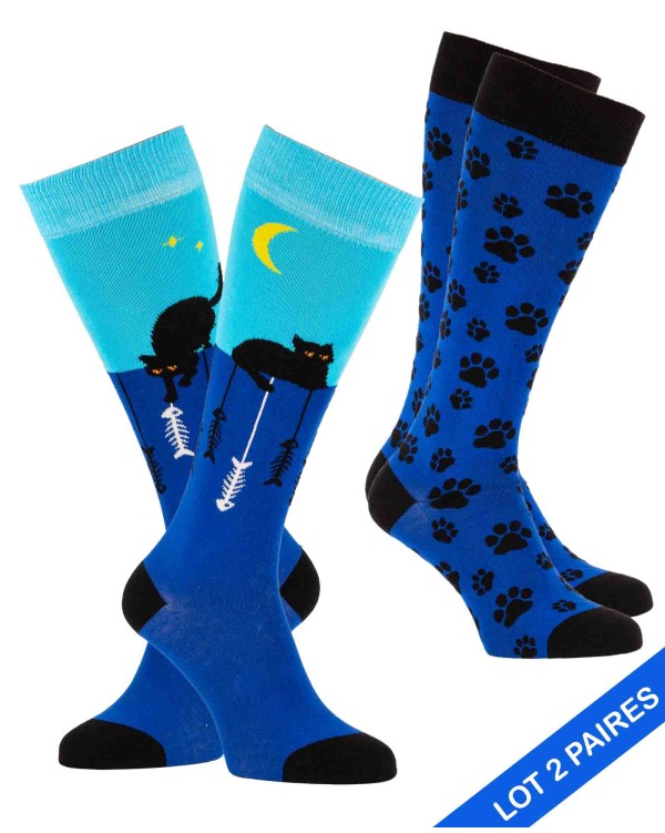 Set due paio di calze Pattounes + Gatti-pesci