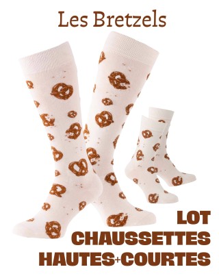 Lot de chaussettes hautes et courtes assorties - Les Bretzels