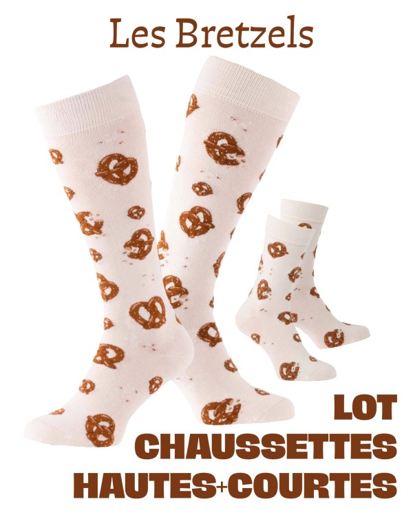 Lot de chaussettes hautes et courtes assorties - Les Bretzels