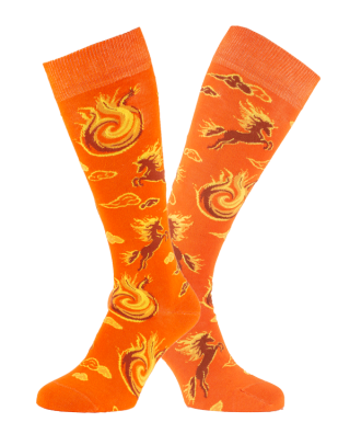Fire Horse knee-high socks