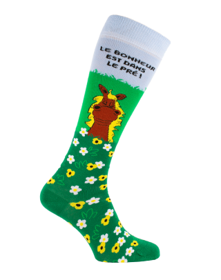 Riding socks "Happiness is in the meadow"