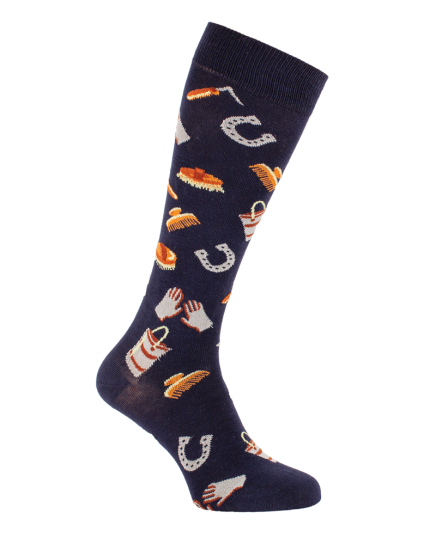 Knee-high socks with accessories for horse grooms