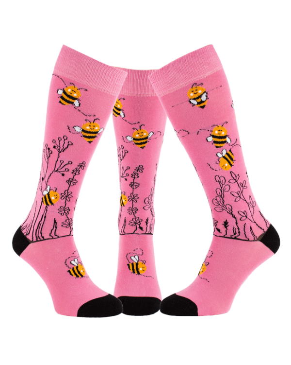 Riding high socks with paddock's bees
