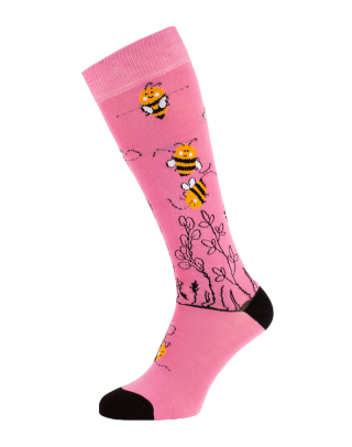 Riding high socks with paddock's bees