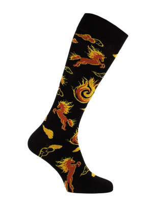 Fire Horse knee-high socks