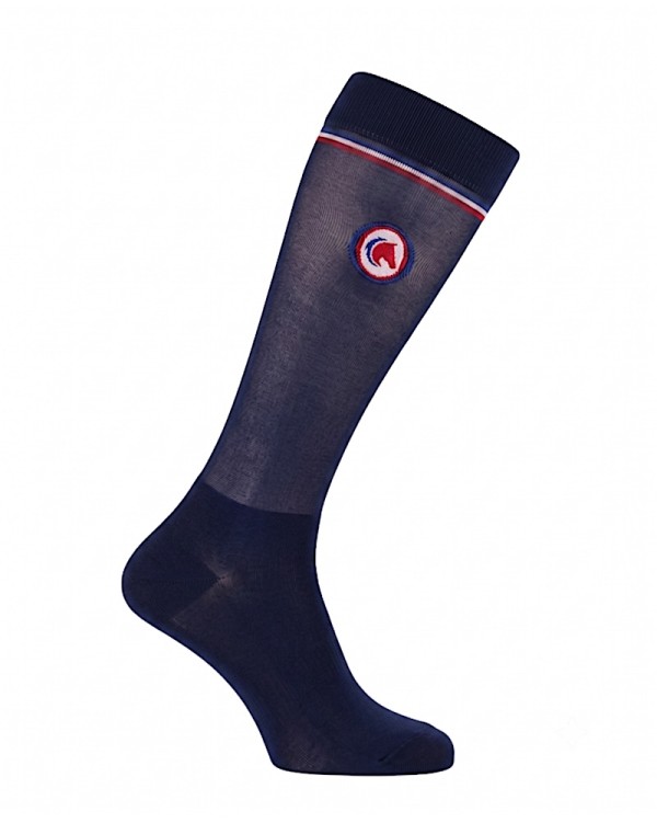 Thin riding socks with Horse in medaillon