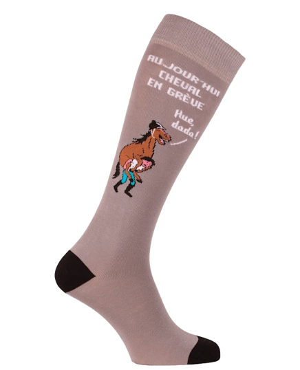 Riding socks "Horse on strike"