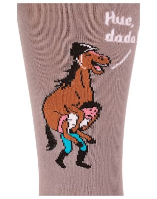 Riding socks "Horse on strike"