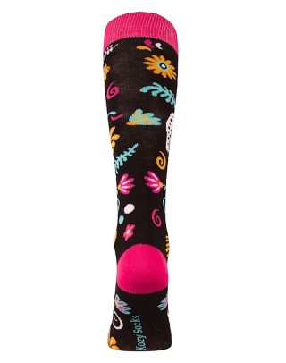 chaussettes montantes équitation avec cheval de halloween arrière