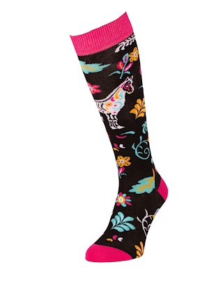 chaussettes montantes équitation avec cheval de halloween gauche 2