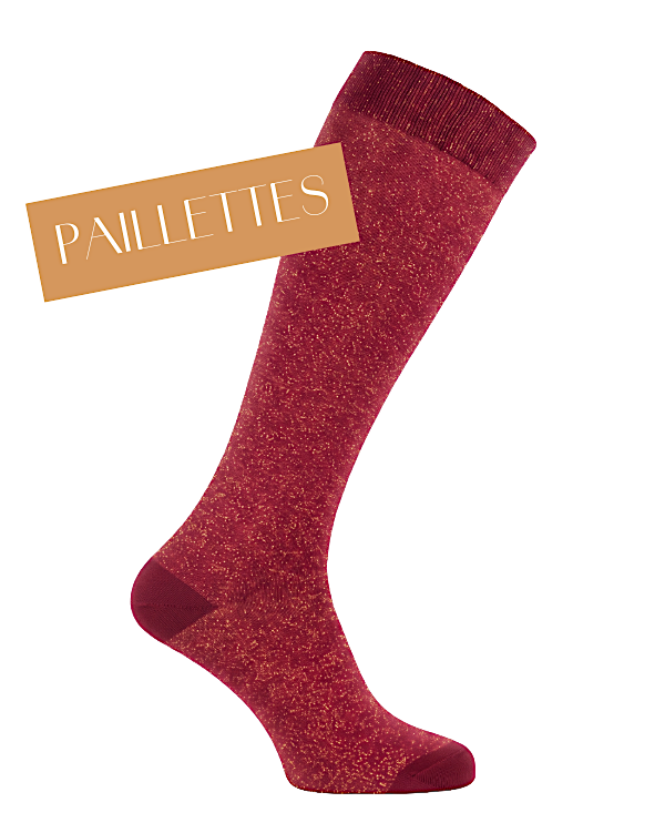 Calze da equitazione tinta unita con paillettes